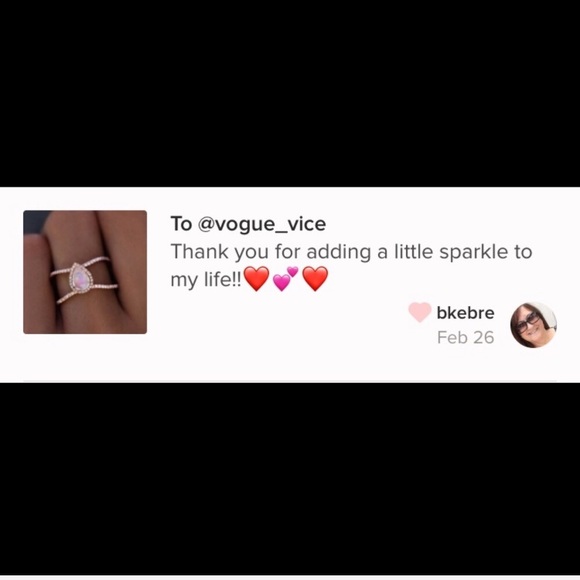 Last! NWT rose gold iridescent ring - Picture 4 of 4